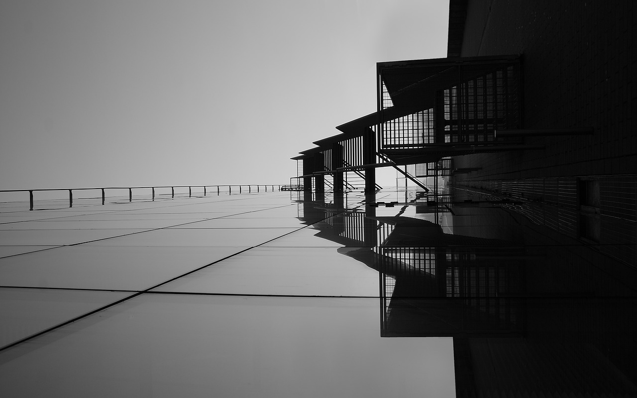 Edificio en Blanco y Negro