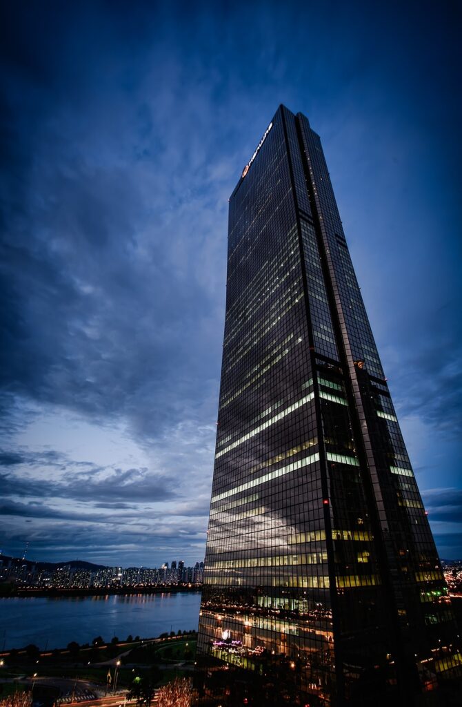 a tall building with many windows